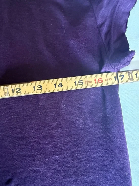 Michael Stars Trudy Crew Tee Supima Cotton Slub Color Gypsy (Eggplant) Small NWT - Picture 10 of 11